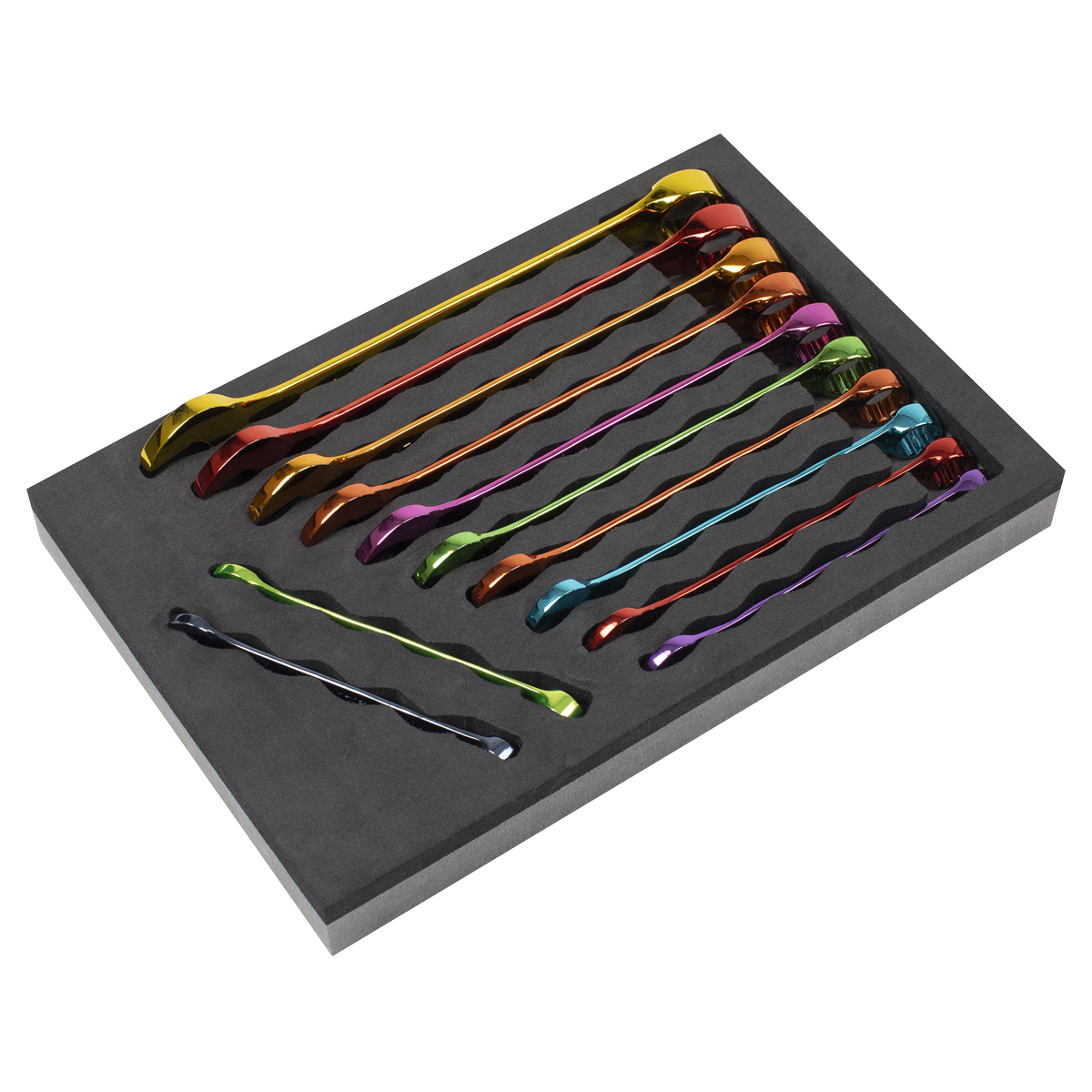 Sealey AK63267 Premier Multi-Coloured Combination Spanner Set 12pc