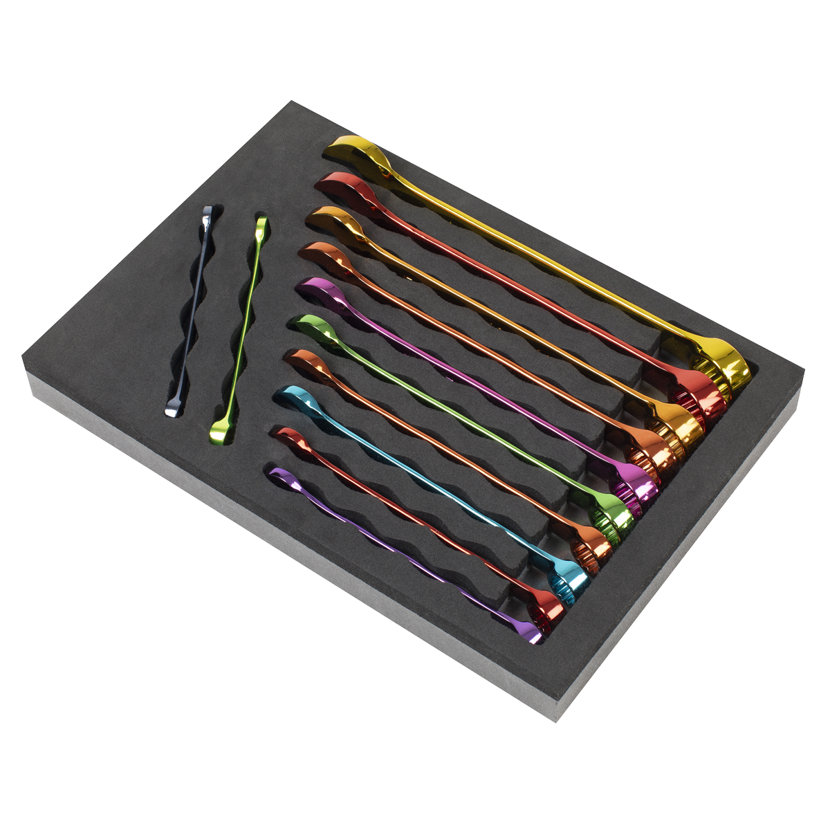 Sealey AK63267 Premier Multi-Coloured Combination Spanner Set 12pc