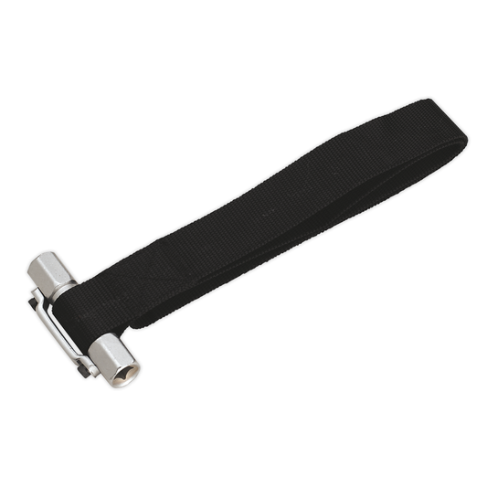 Sealey AK6403 Oil Filter Strap Wrench 3/8" & 1/2"Sq Drive 300mm Capacity