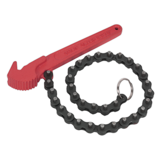 Sealey AK6410 Oil Filter Chain Wrench 60-106mm Capacity
