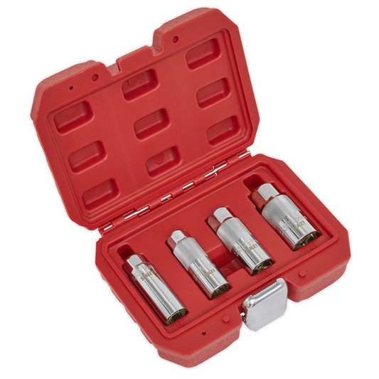 Sealey AK65561 Magnetic Spark Plug Socket Set 3/8"Sq Drive 4pc