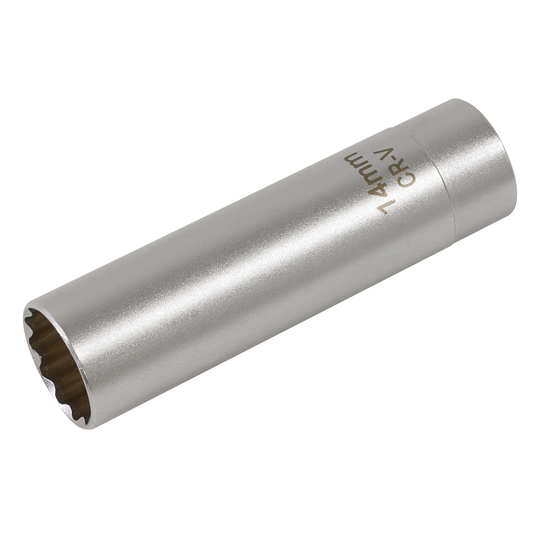 Sealey AK6568 Spark Plug Socket with Magnetic Retainer 3/8"Sq Drive 12-Point 14mm
