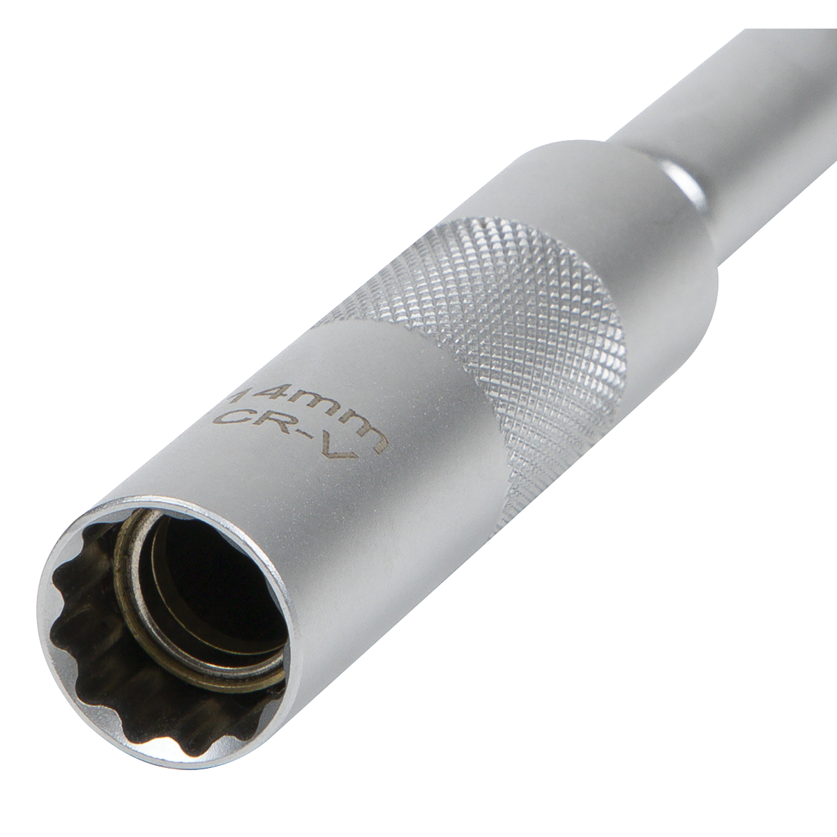 Sealey AK6575 Spark Plug Socket with Universal Joint & Extension 3/8"Sq Drive 12-Point 14mm