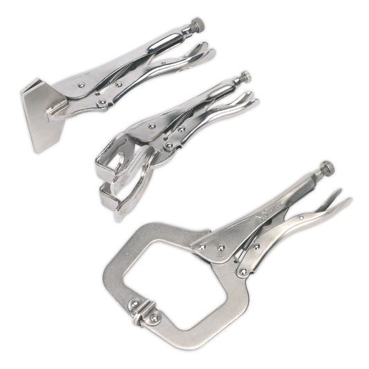 Sealey AK67 Premier C-Clamp & Welding Clamp Set 3pc