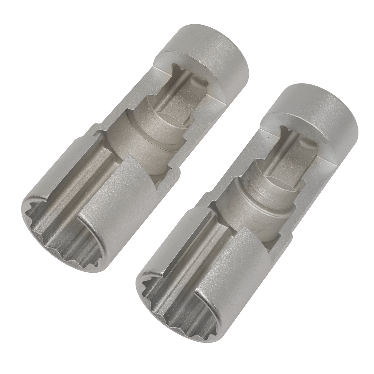 Sealey AK6902 Slim Profile Diesel Piezo Injector Pipe Sockets 3/8"Sq Drive 17 & 18mm 2pc