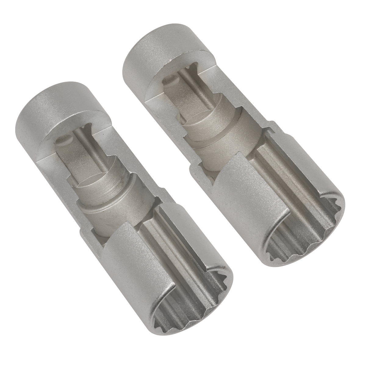 Sealey AK6902 Slim Profile Diesel Piezo Injector Pipe Sockets 3/8"Sq Drive 17 & 18mm 2pc