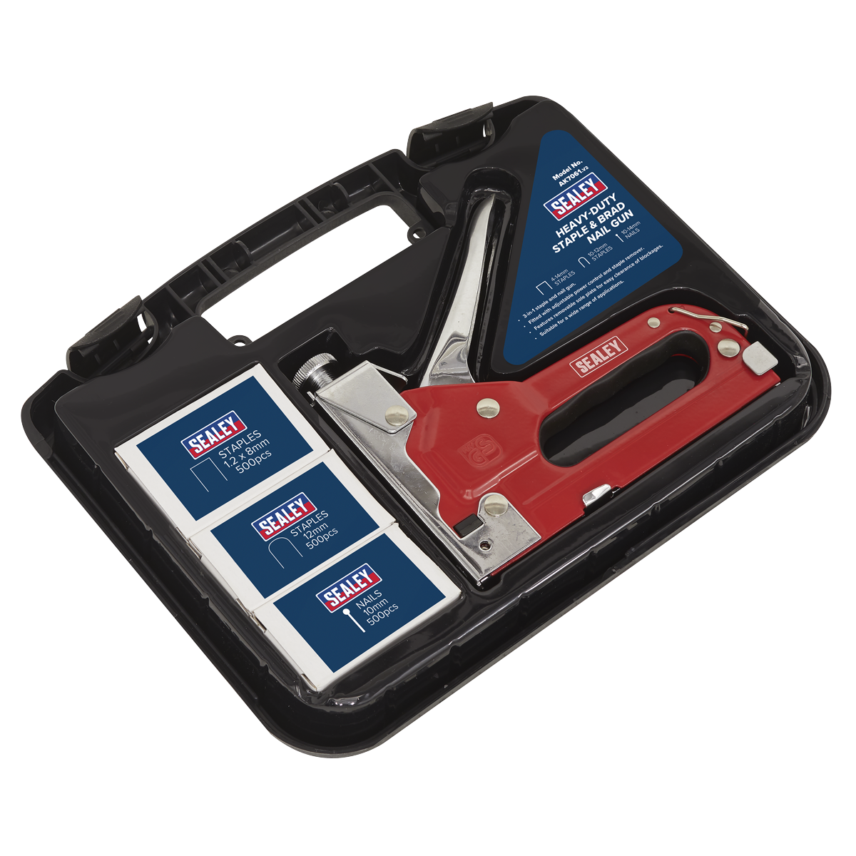 Sealey AK7061 Premier Heavy-Duty Staple & Brad Nail Gun