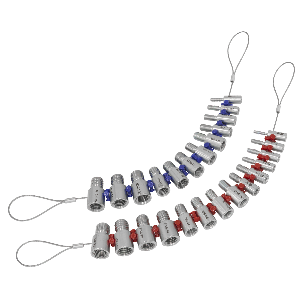 Sealey AK70NBC Metric/Imperial Nut & Bolt Thread Checker 26pc