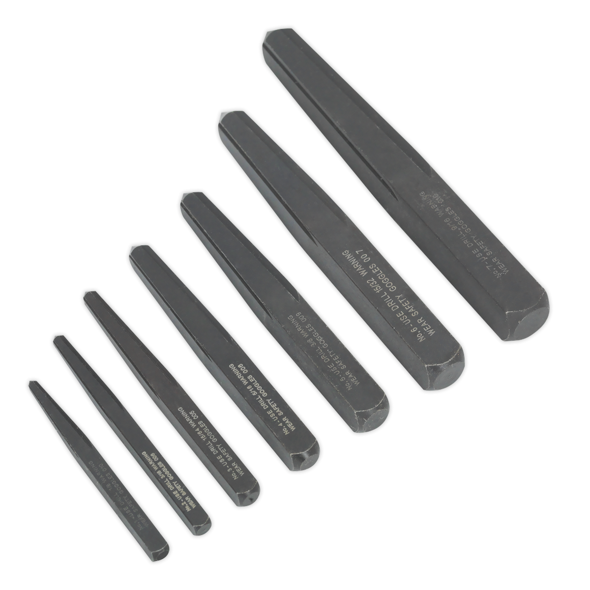 Sealey AK720 Square Type Screw Extractor Set 7pc