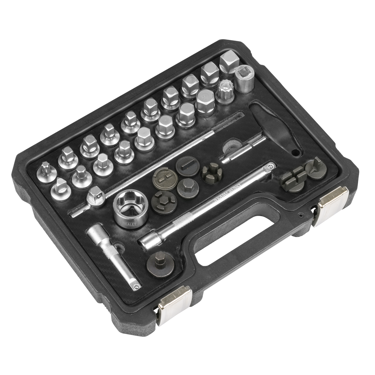 Sealey AK758 Master Oil Drain Plug Removal Kit 33pc