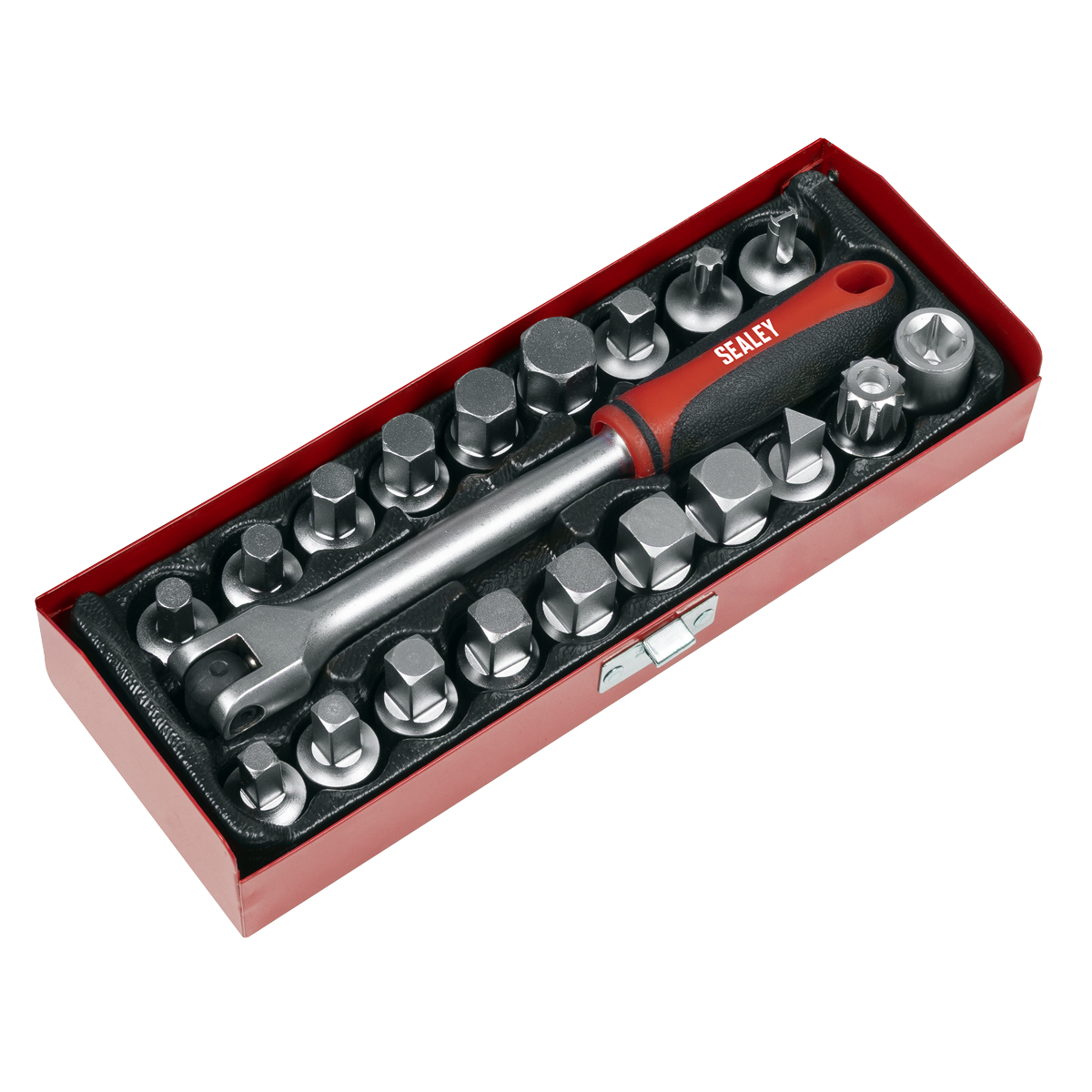 Sealey AK759 Oil Drain Plug Key Set 3/8"Sq Drive 20pc