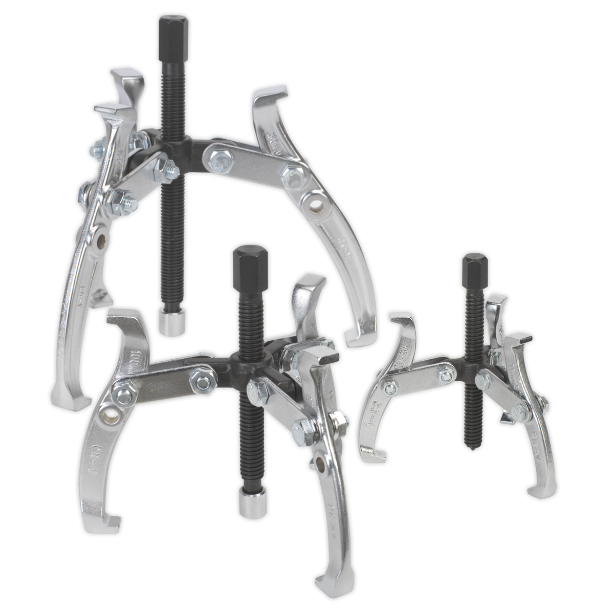 Sealey AK78 Reversible Triple Leg Puller Set 3pc