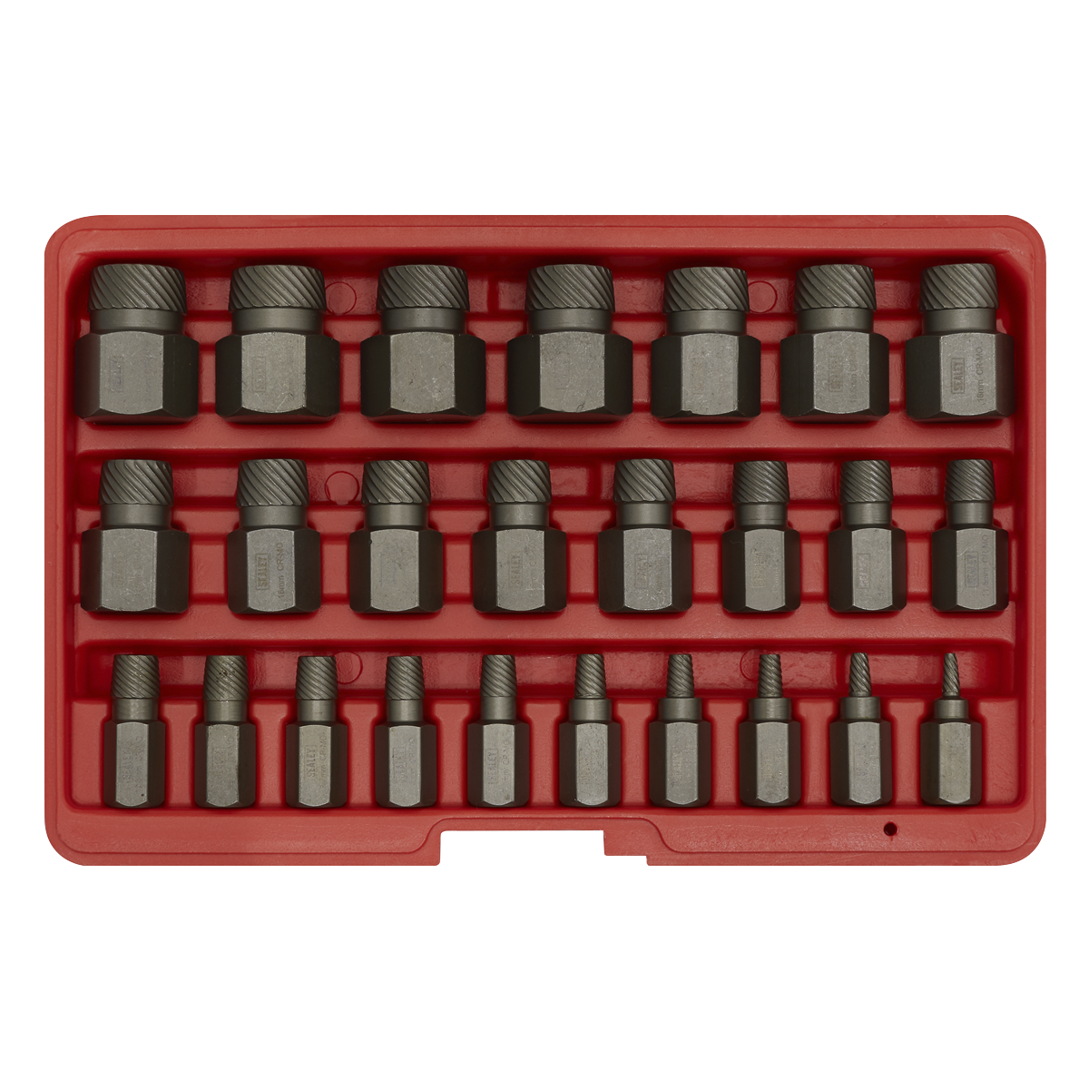 Sealey AK8182 Multi-Spline Screw Extractor Set 25pc