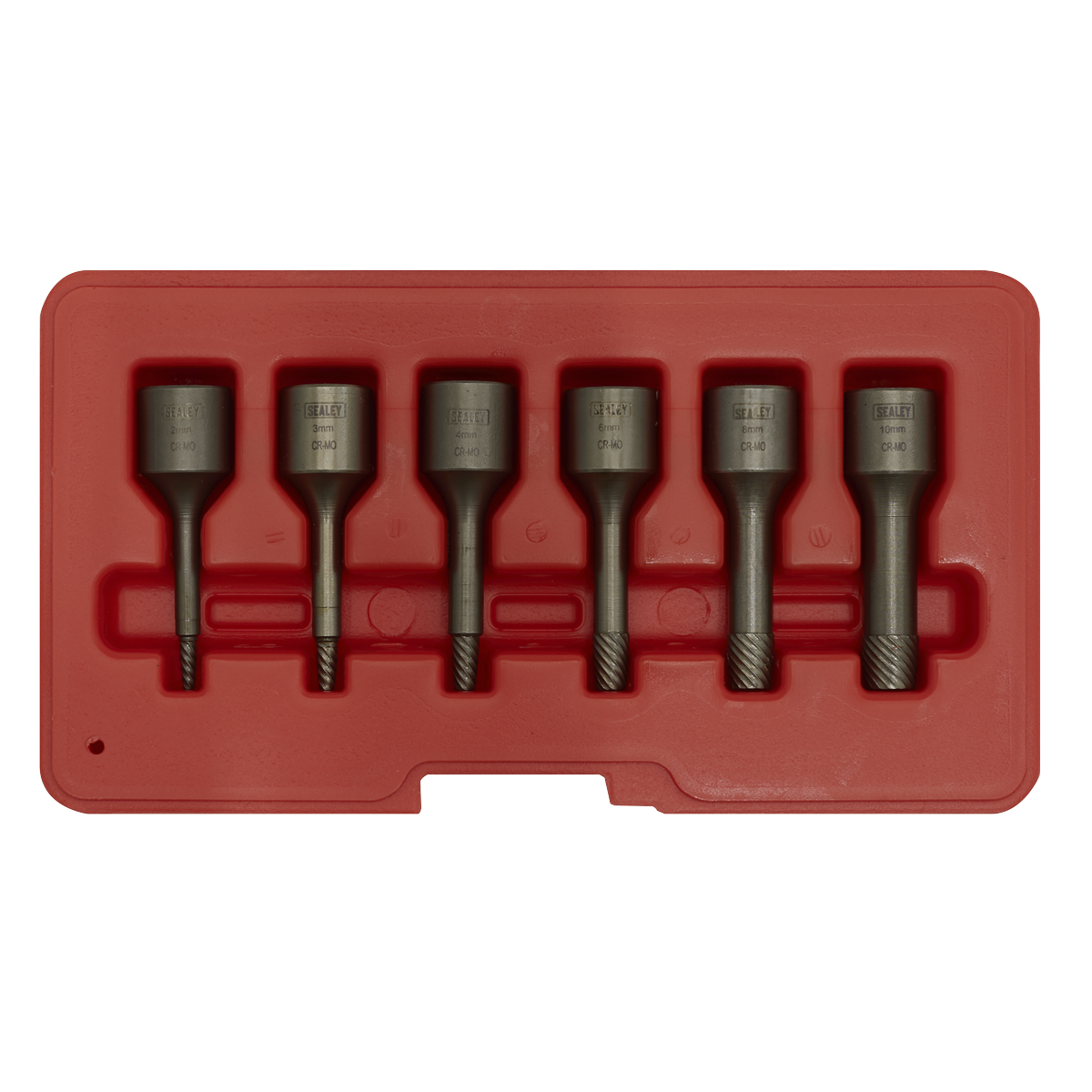 Sealey AK8185 Screw Extractor Set 3/8"Sq Drive 6pc