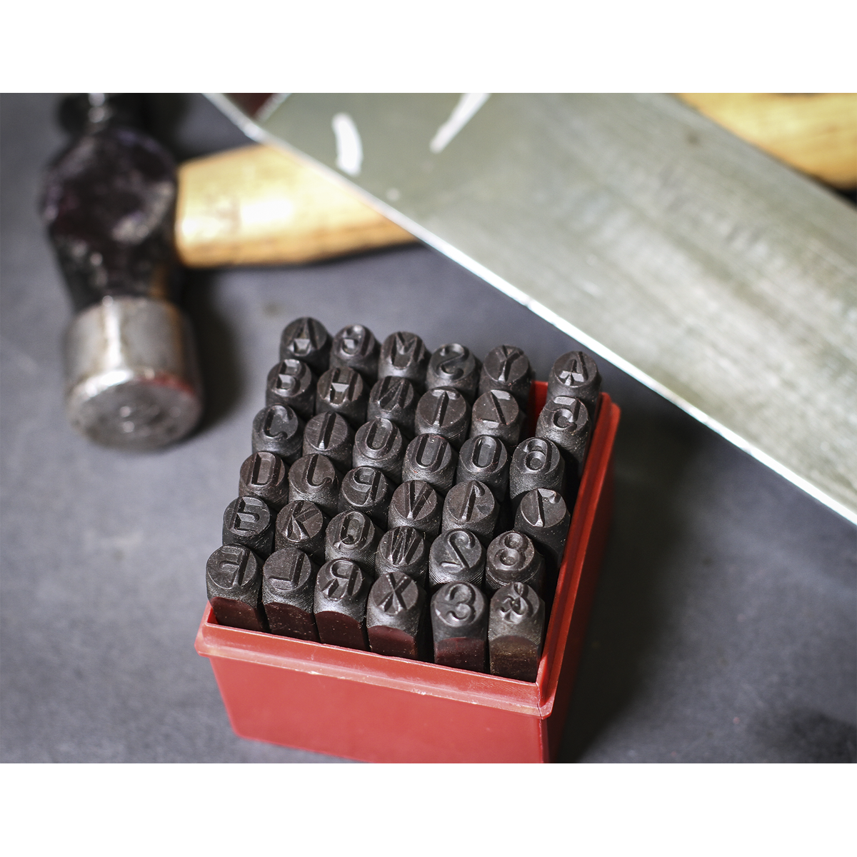 Sealey AK8297 Letter & Number Punch Set 8mm 36pc