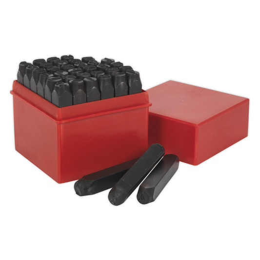 Sealey AK8297 Letter & Number Punch Set 8mm 36pc