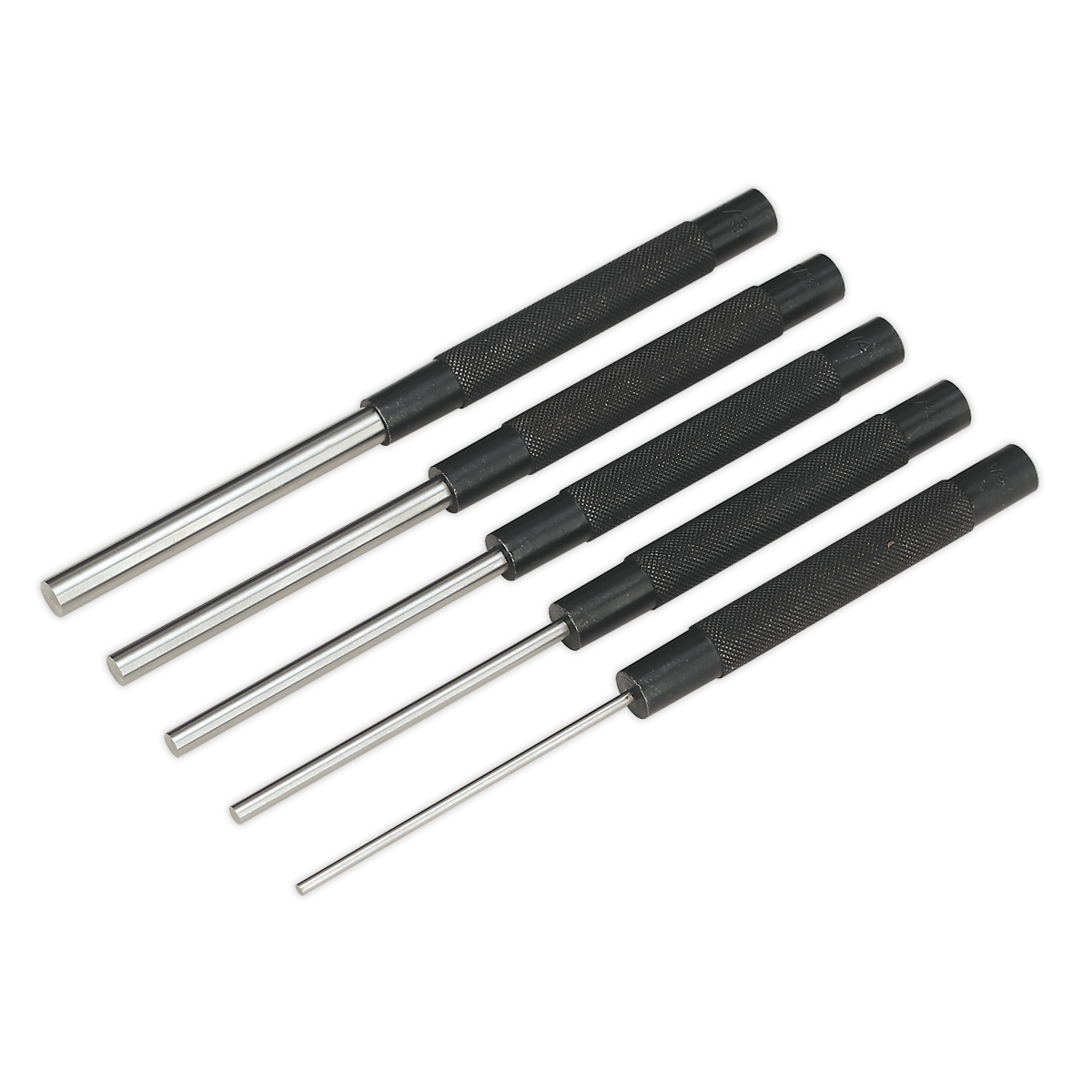 Sealey AK9124 Imperial Parallel Long Pattern Pin Punch Set 5pc