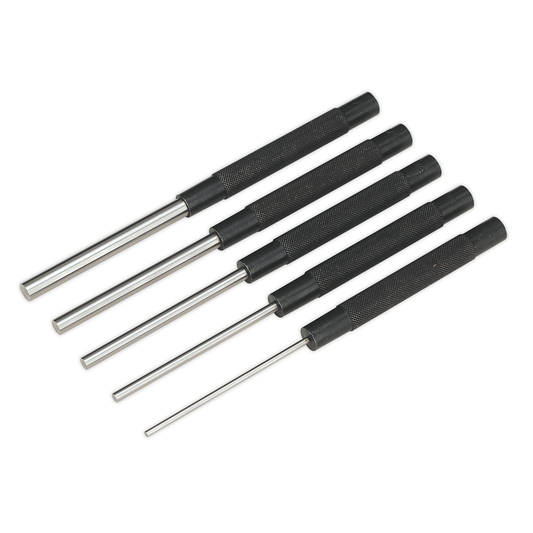 Sealey AK9124 Imperial Parallel Long Pattern Pin Punch Set 5pc