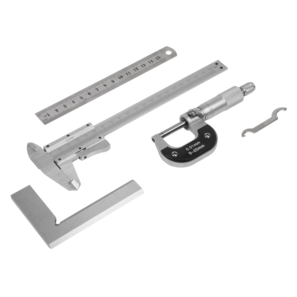 Sealey AK91SET Measuring Tool Set 4pc