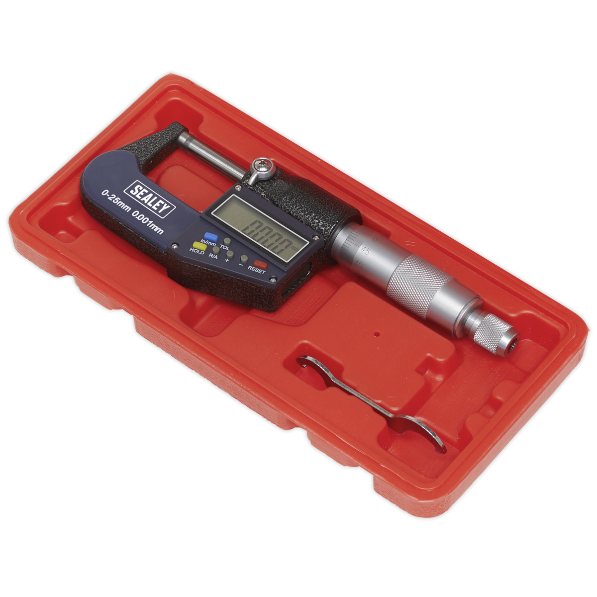 Sealey AK9635D Digital External Micrometer 0-25mm(0-1")