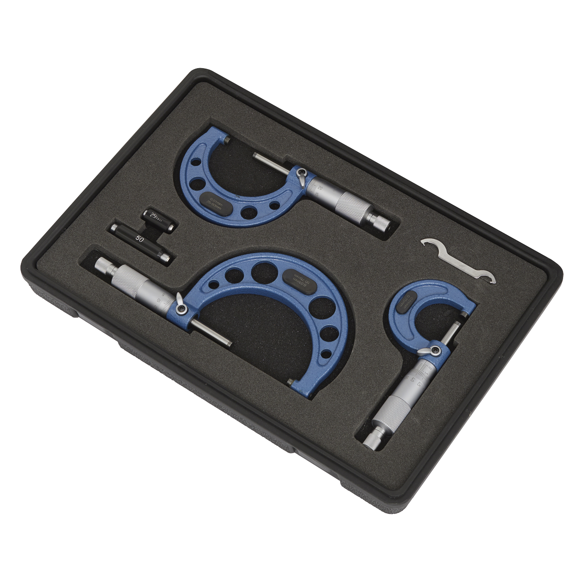 Sealey AK9651M External Micrometer Set 3pc