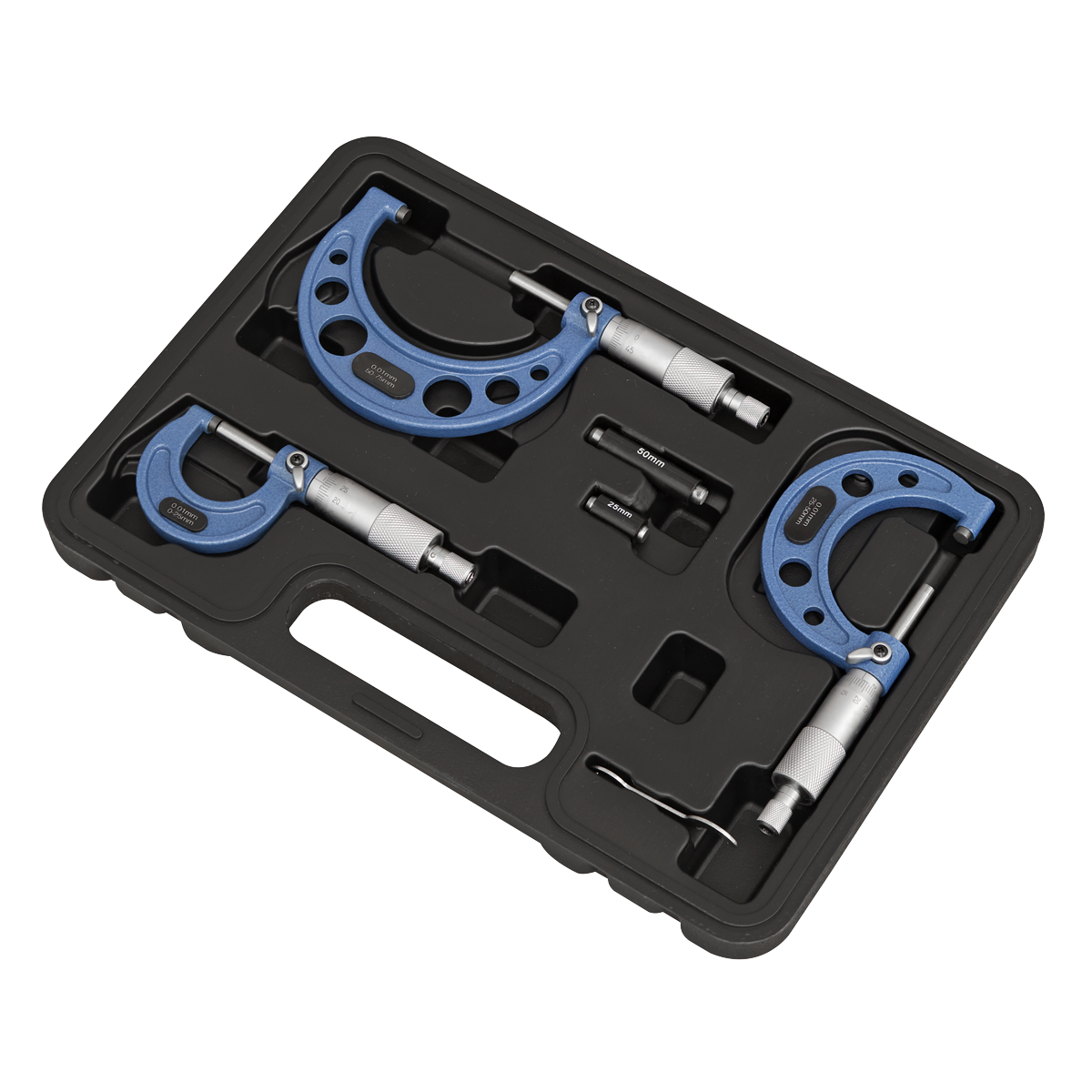 Sealey AK9651M External Micrometer Set 3pc