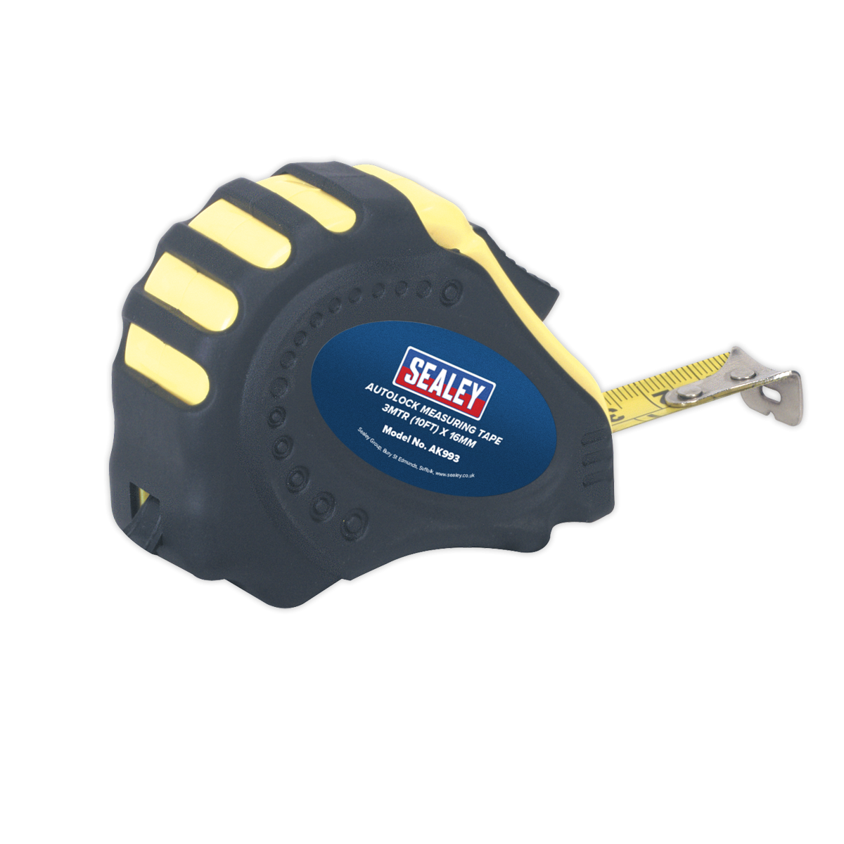 Sealey AK993 Metric/Imperial Auto Lock Tape Measure 3m(10ft) x 16mm