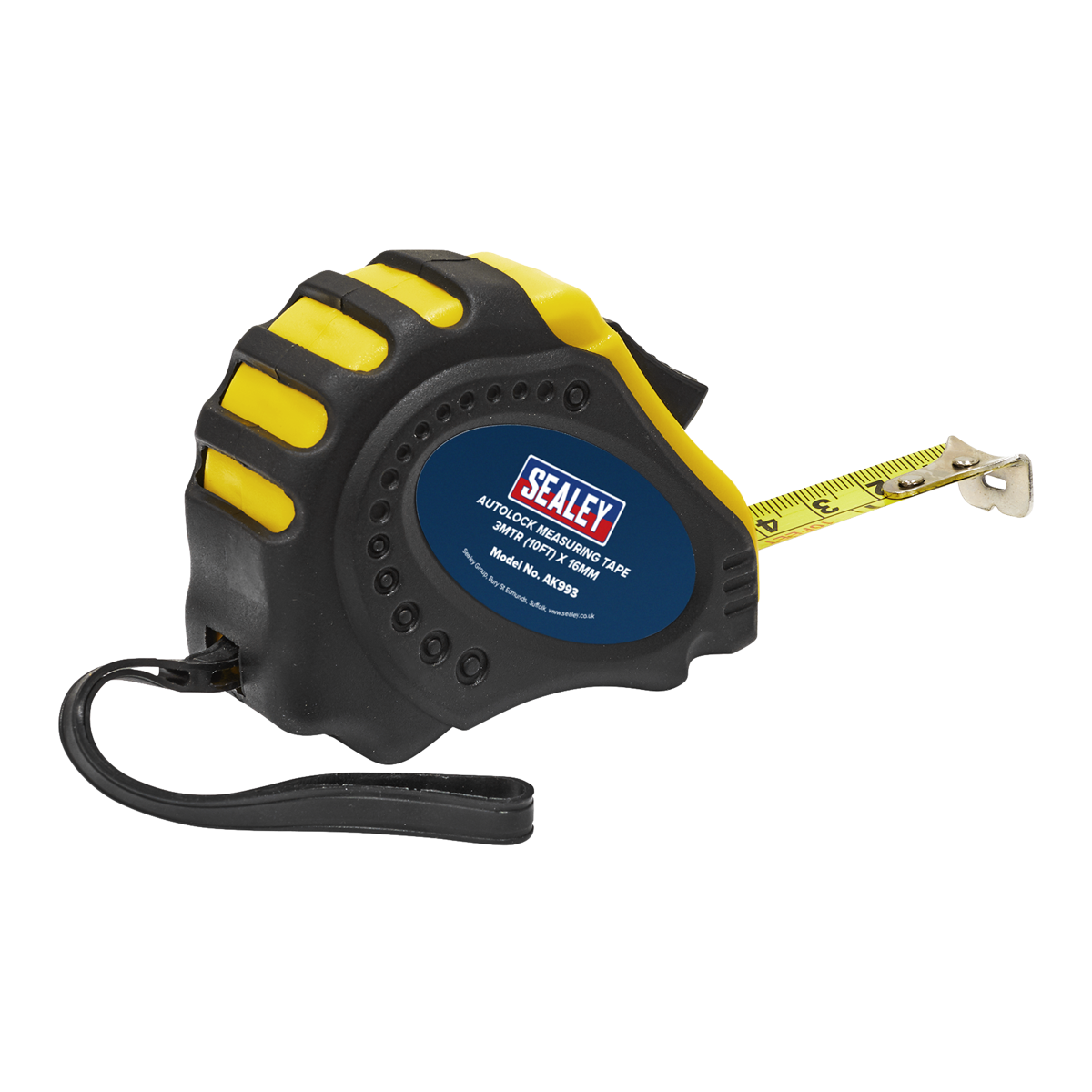 Sealey AK993 Metric/Imperial Auto Lock Tape Measure 3m(10ft) x 16mm