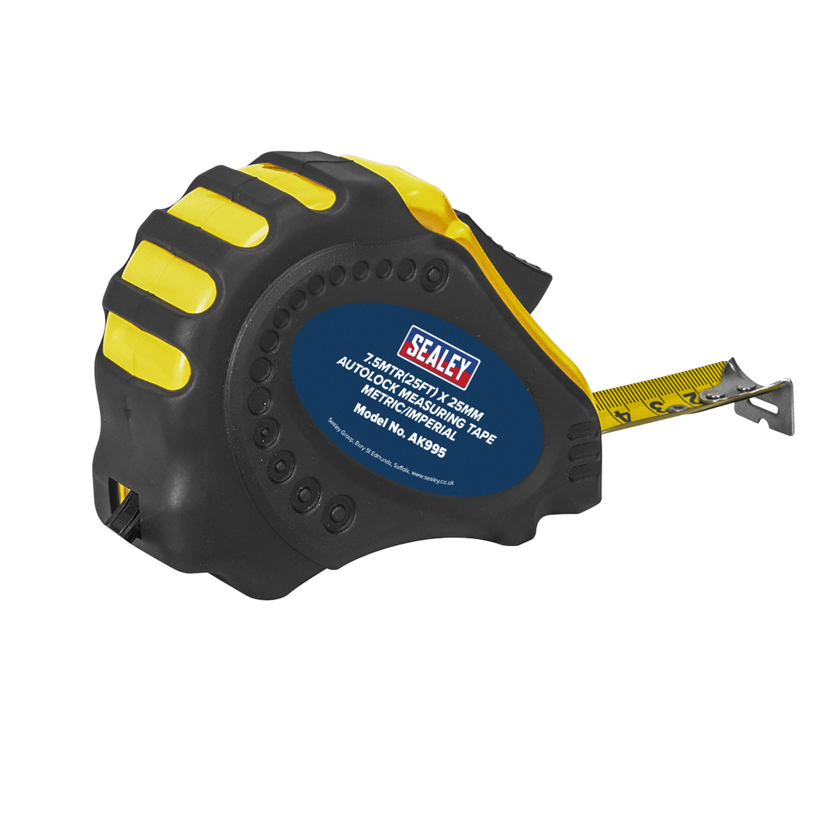 Sealey AK995 Metric/Imperial Auto Lock Tape Measure 7.5m(25ft) x 25mm