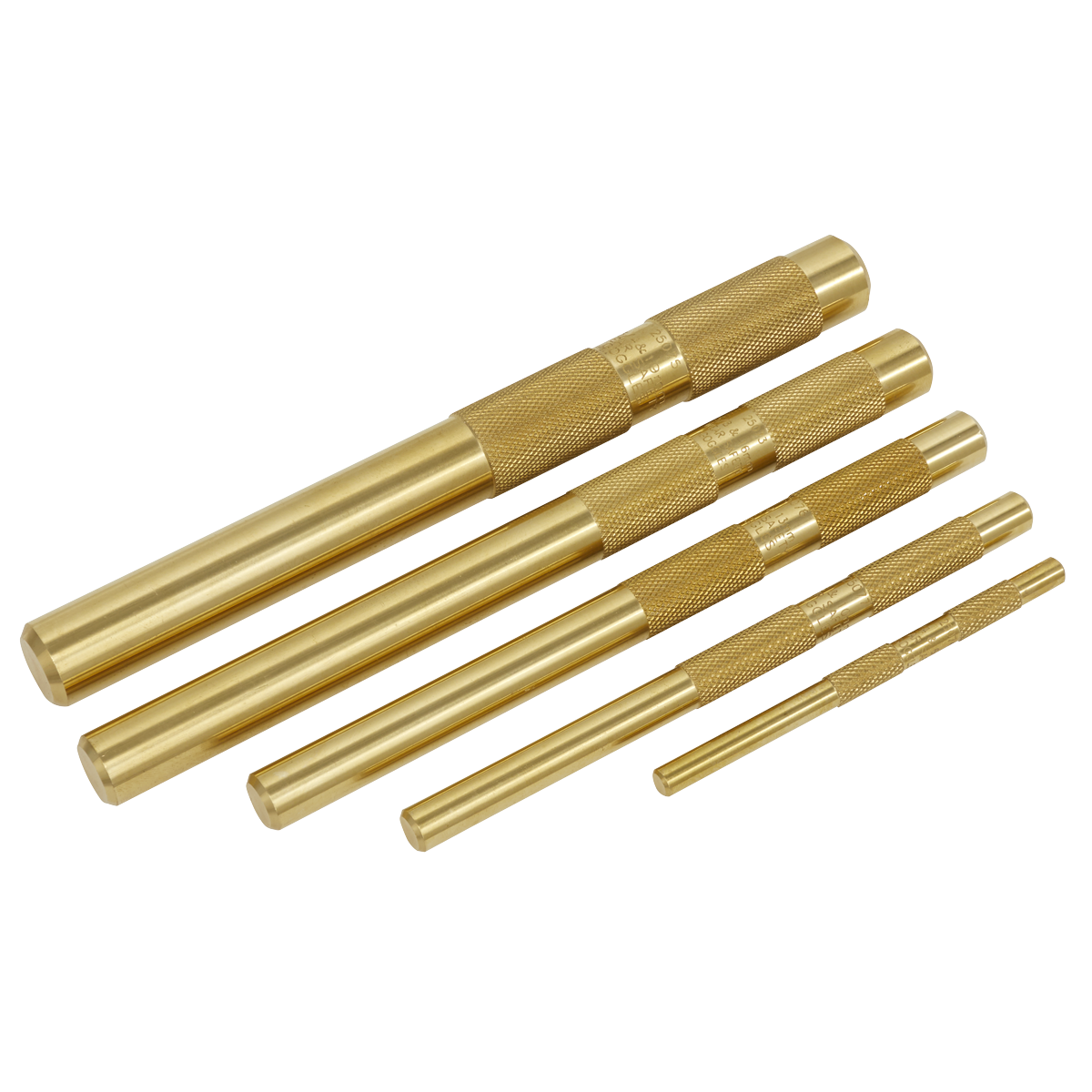 Sealey AKB05 Brass Punch Set 5pc