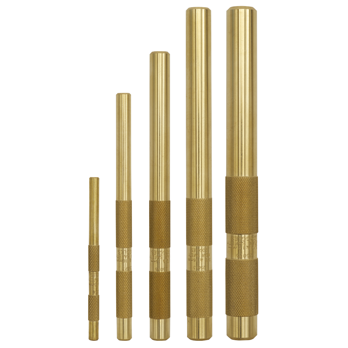 Sealey AKB05 Brass Punch Set 5pc