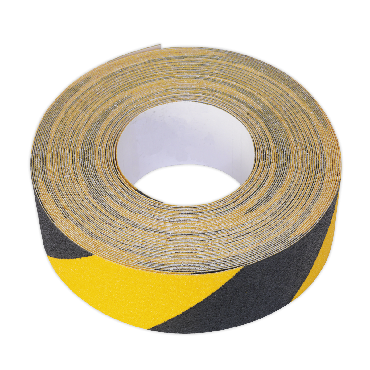 Sealey ANTBY18 Self-Adhesive Anti-Slip Tape 50mm x 18m - Black & Yellow