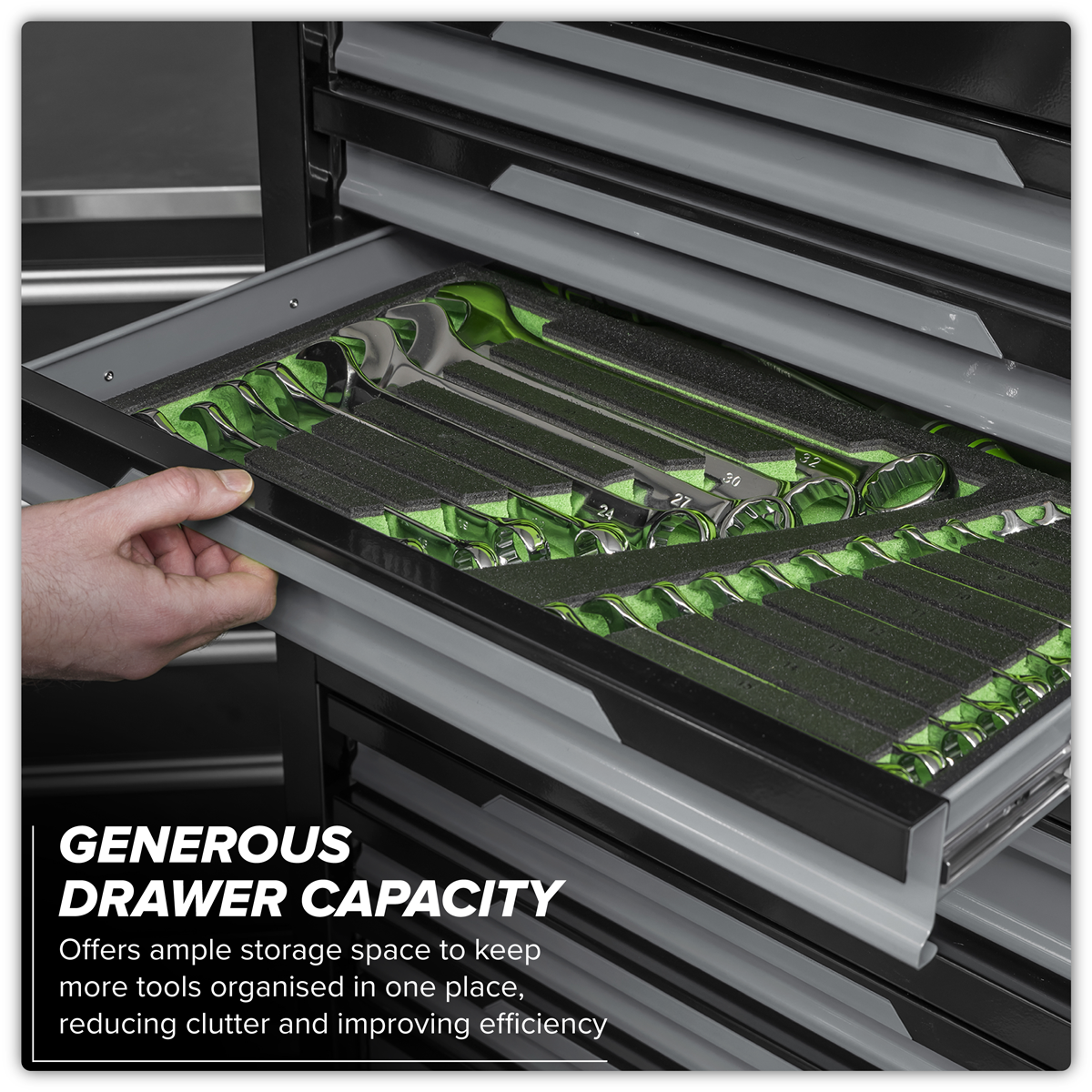Sealey AP1080GR Superline Pro® Topchest & Rollcab Combination 12 Drawer & 1 Door Cupboard - Grey