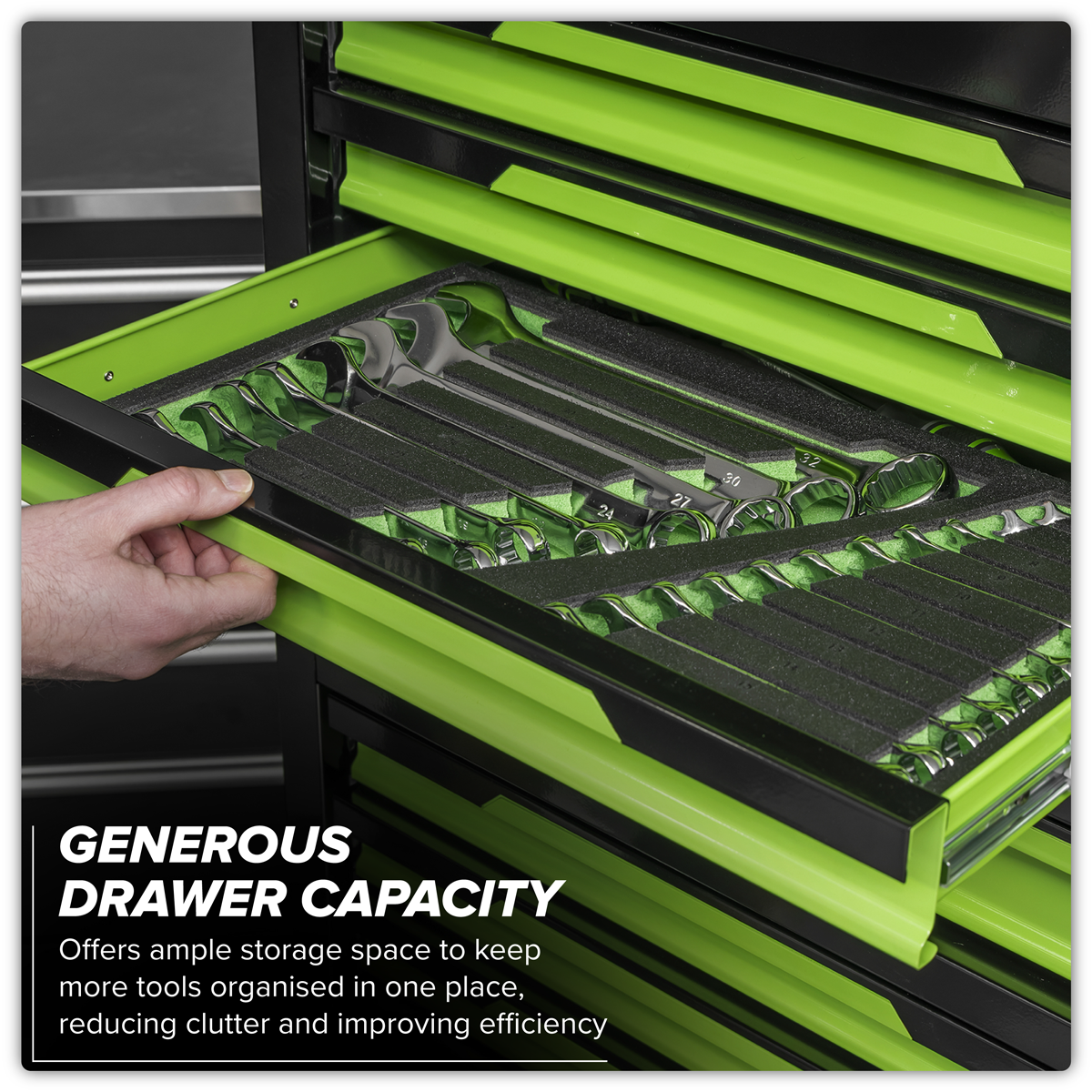 Sealey AP1080HVG Superline Pro® Topchest & Rollcab Combination 12 Drawer & 1 Door Cupboard - Green