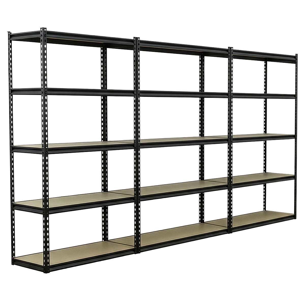 Sealey AP1200RCOMBO1 Racking Unit with 5 Shelves 220kg Capacity Per Level - Set of 3
