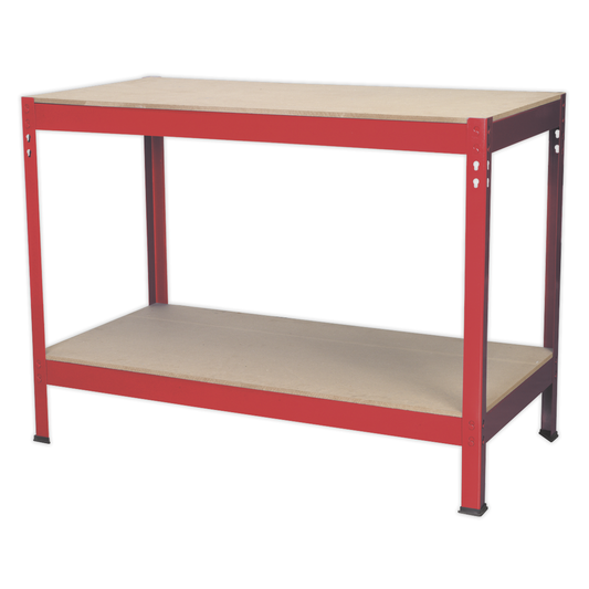 Sealey AP1210 Steel Workbench with Wooden Top 1.2m