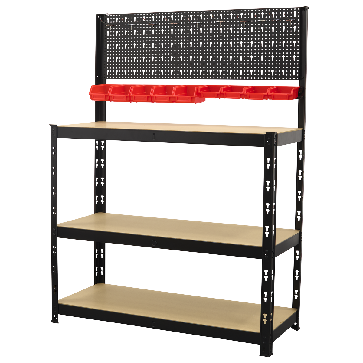 Sealey AP12601 Steel Workbench with Pegboard 1m