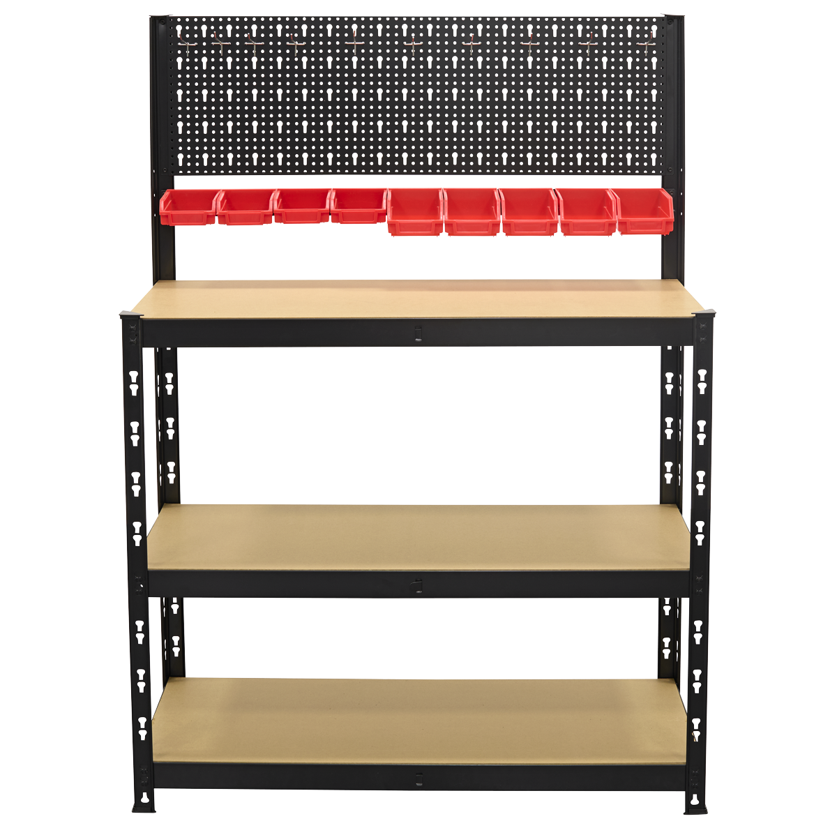 Sealey AP12601 Steel Workbench with Pegboard 1m