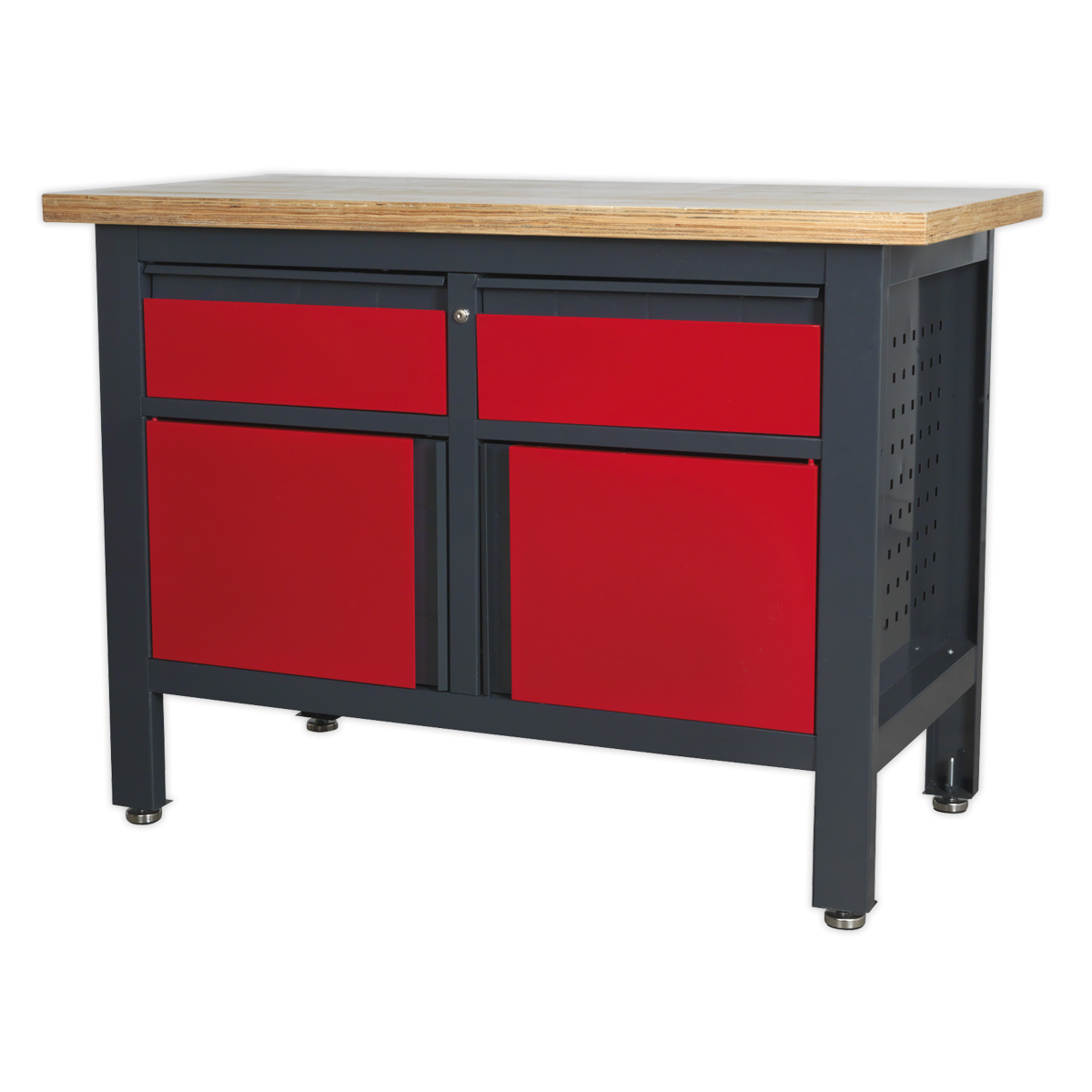 Sealey AP1372A Workbench with 2 Drawers & 2 Cupboards