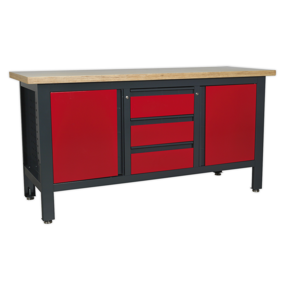 Sealey AP1905C Workbench with 3 Drawers & 2 Cupboards