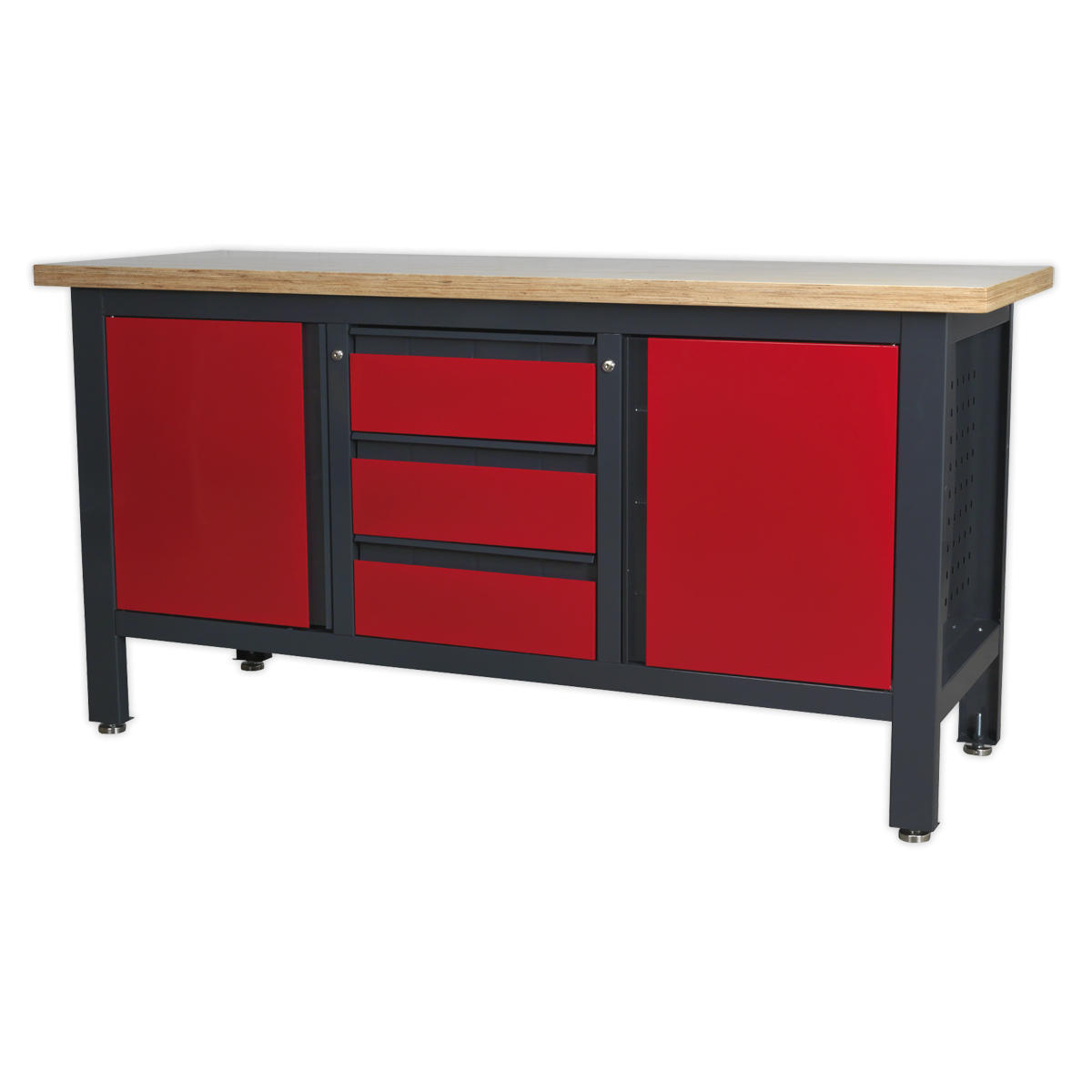 Sealey AP1905C Workbench with 3 Drawers & 2 Cupboards