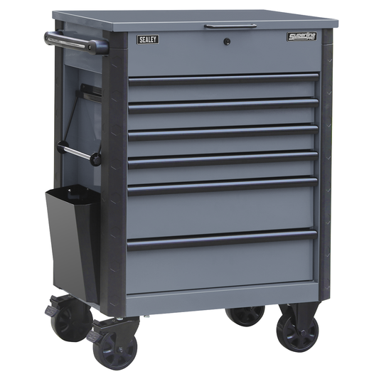 Sealey AP266G Superline Pro® Tool Trolley 6 Drawer - Grey