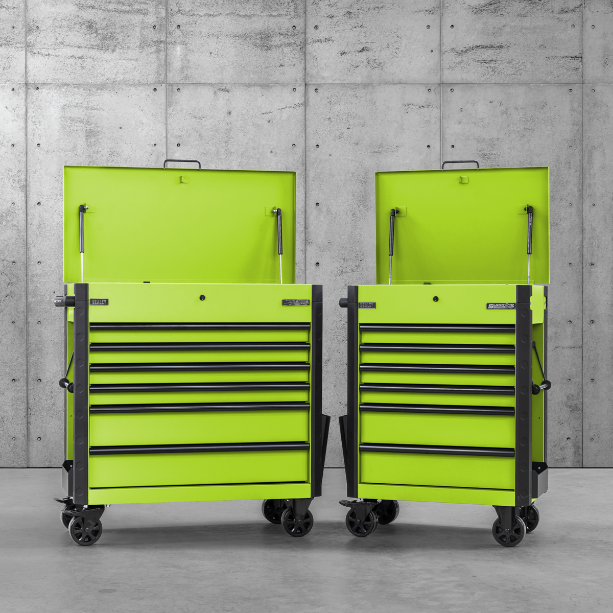 Sealey AP266HV Superline Pro® Tool Trolley 6 Drawer - Green