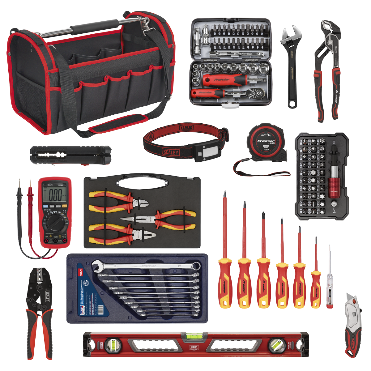 Sealey AP505KIT Premier Electrician's Tool Kit 100pc