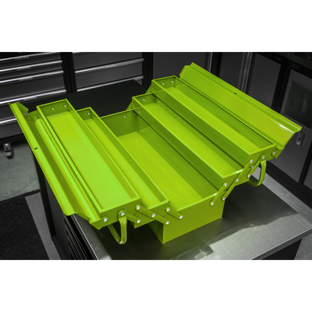 Sealey AP521HV Cantilever Toolbox with 4 Trays 530mm - Green