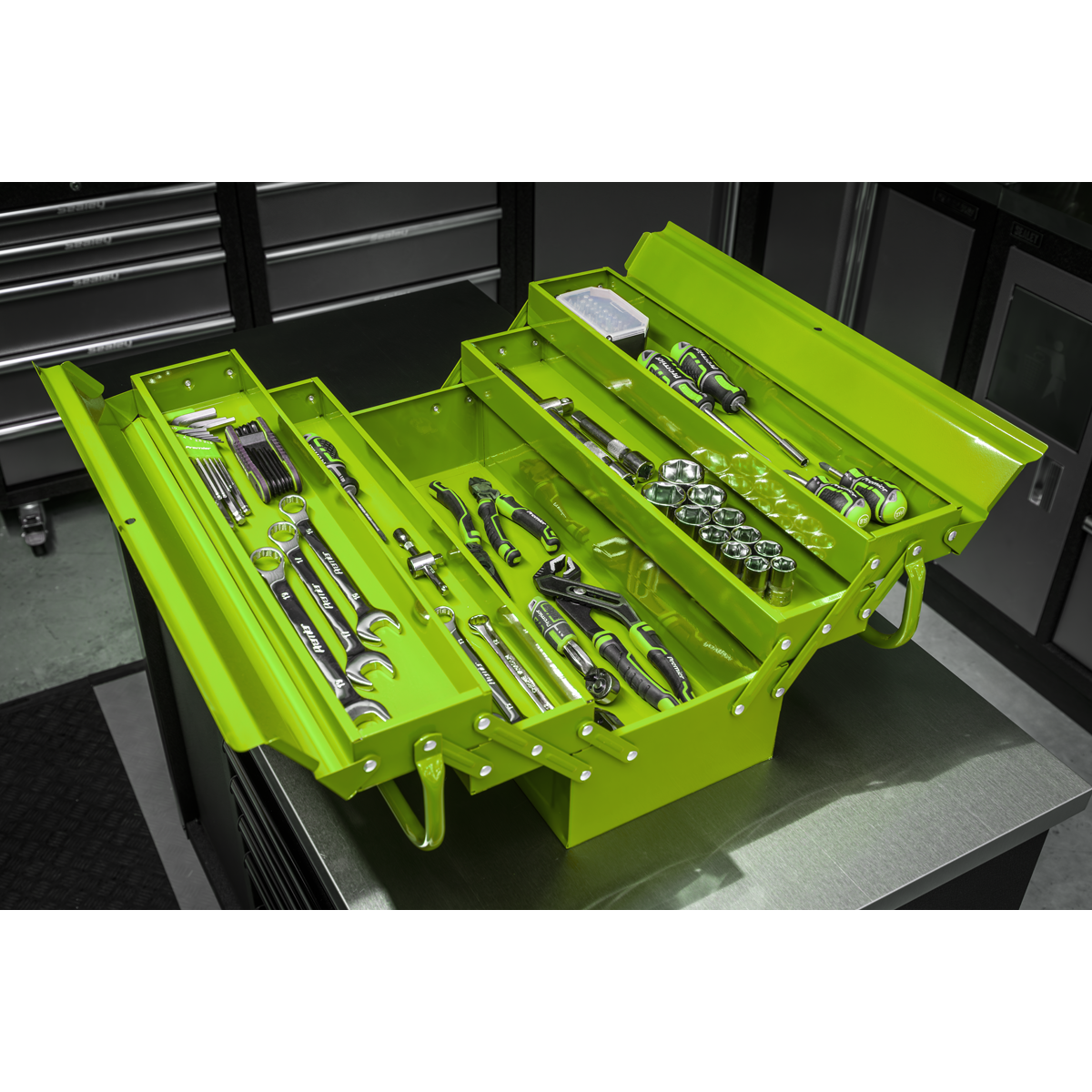 Sealey AP521HV 4 Tray Cantilever Toolbox 530mm - Green