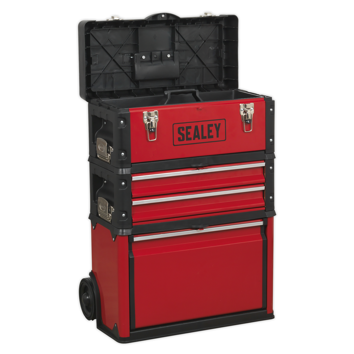 Sealey AP548 Mobile Steel/Composite Toolbox with 3 Compartments