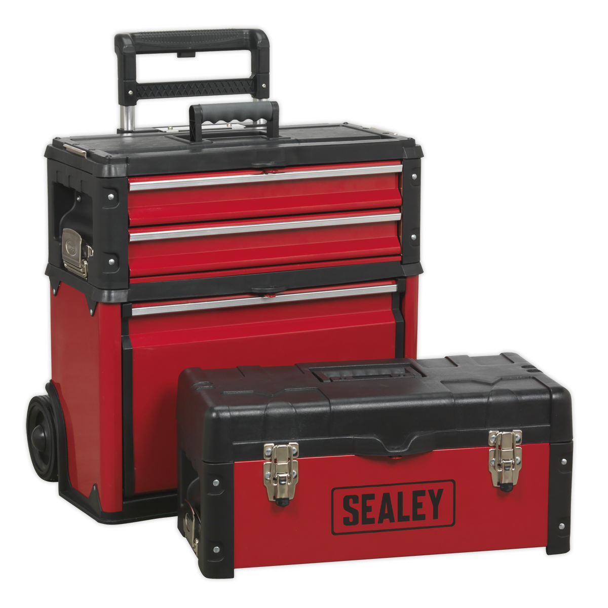 Sealey AP548 Mobile Steel/Composite Toolbox with 3 Compartments