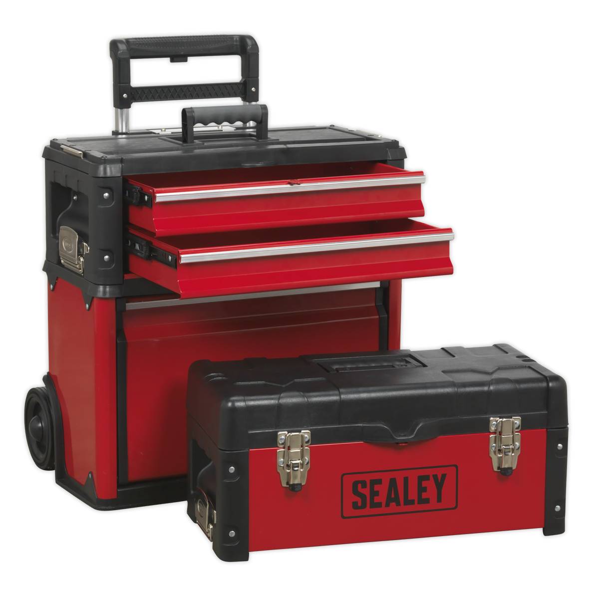 Sealey AP548 Mobile Steel/Composite Toolbox with 3 Compartments