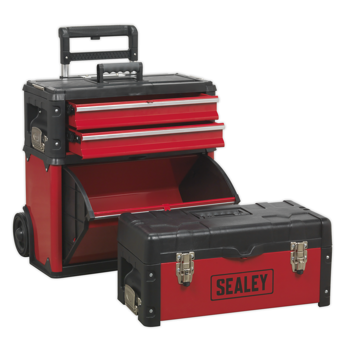 Sealey AP548 Mobile Steel/Composite Toolbox with 3 Compartments